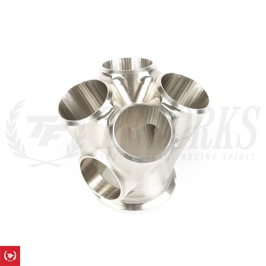 Elmer Racing Billet Collector 4 Inlet to Precision V-Band Flange with 45mm Wastegate