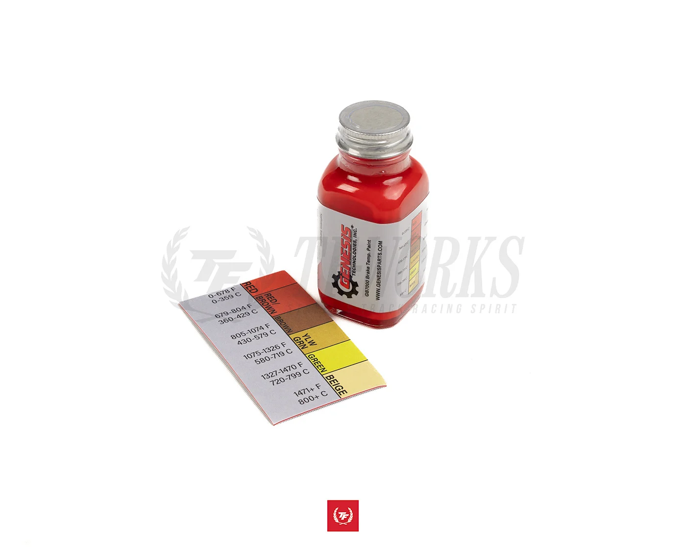 Brake Rotor Termperature Indication Paint with Brush