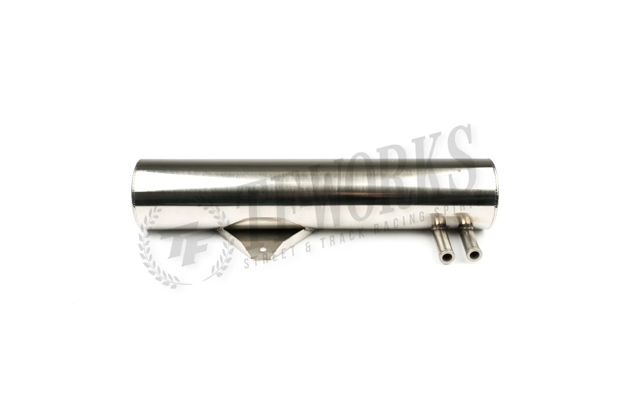 GKTECH - S13 240SX OVER THE RADIATOR OIL CATCH CAN - BLACK/POLISHED