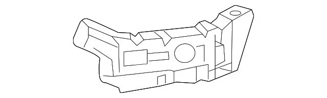 Bumper Cover Support; Front Right (14-15 Sierra 1500)