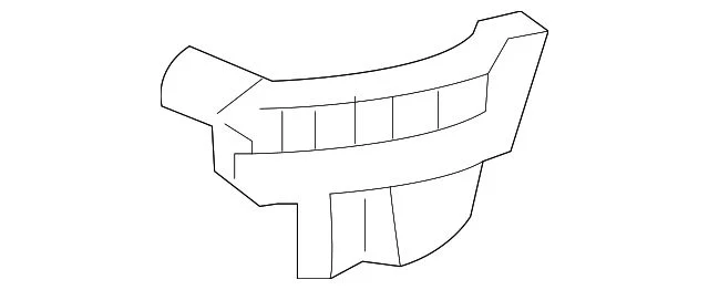Bumper Cover Support; Front Right; Upper (16-18 Sierra 1500)