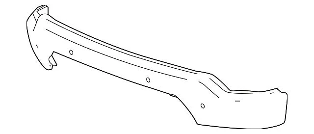 Front Bumper Face Bar; Pre-Drilled for Front Parking Sensors; Chrome (19-21 Sierra 1500)