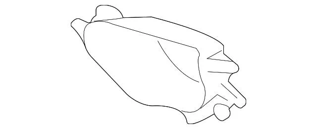 Bumper Insert; Front Left; Tow Hook Opening Cover; With Tow Hook (16-18 Sierra 1500)