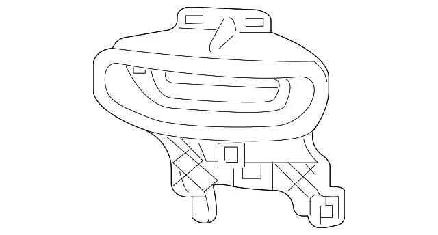 Bumper Insert; Front Left; Chrome; Fog Lamp Opening Cover; Without Fog Lamps; Textured Black (16-18 Sierra 1500)