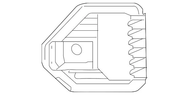 Bumper Insert; Front Left; Fog Lamp Bezel; With Fog Lamps (19-21 Sierra 1500 Double Cab, Crew Cab)