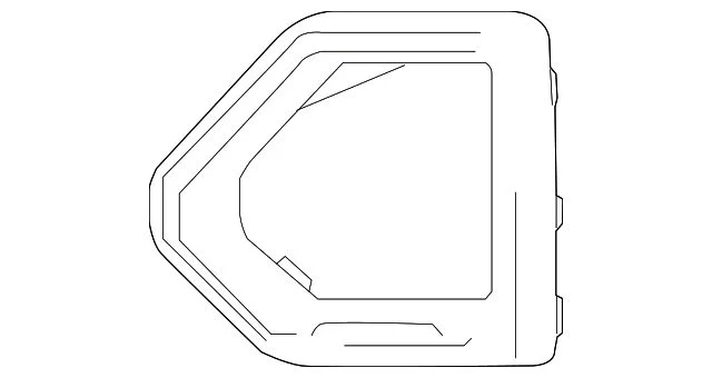 Bumper Insert; Front Right; Fog Lamp Bezel Trim; With Fog Lamps (19-21 Sierra 1500 Double Cab)