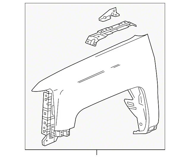 Fender; Front Right (14-18 Sierra 1500)