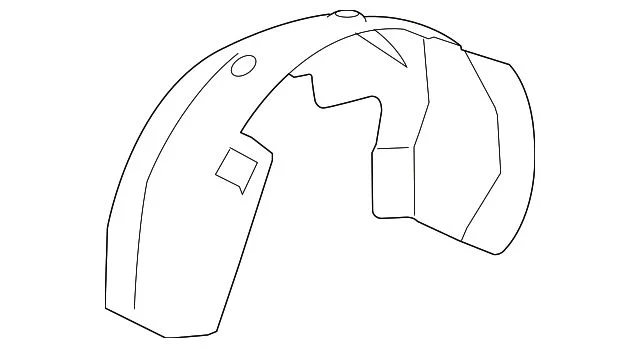 Fender Liner; Right (07-13 Sierra 1500)
