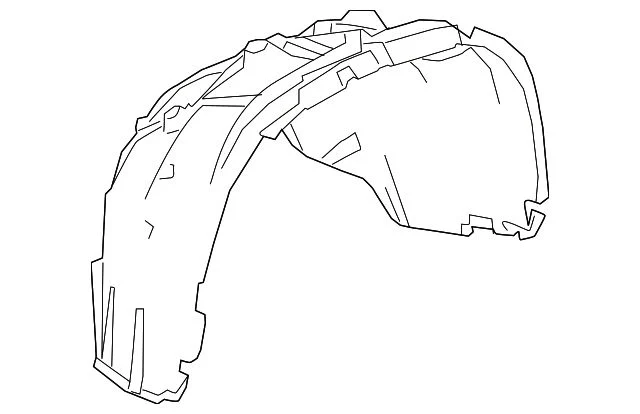 Fender Liner; Right (19-26 Sierra 1500)