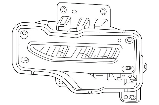 Fog Light Assembly; Passenger Side (16-18 Sierra 1500)