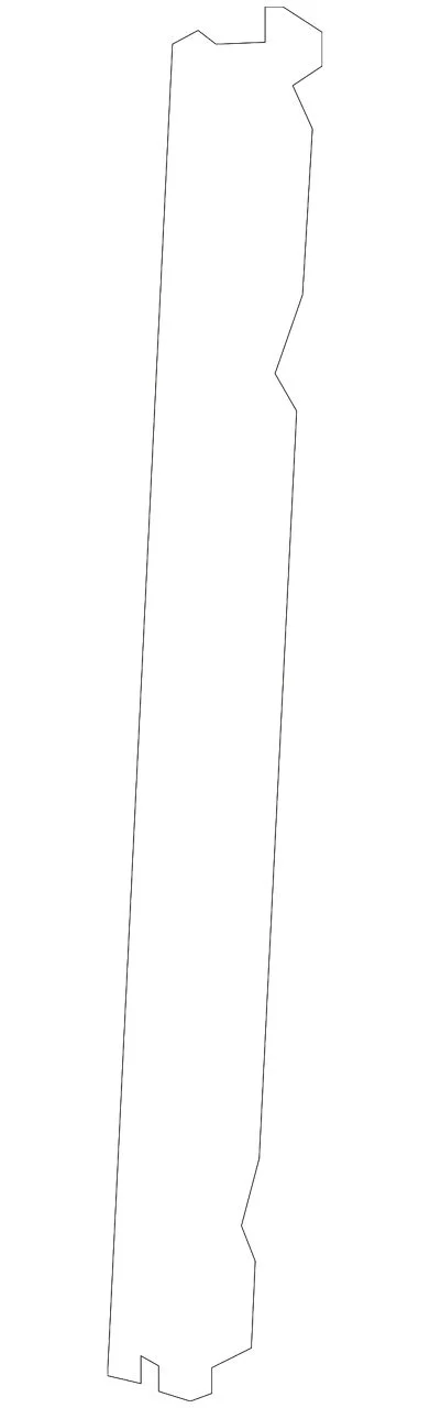 Grille Air Deflector; Left; Side Baffle (14-18 Sierra 1500)