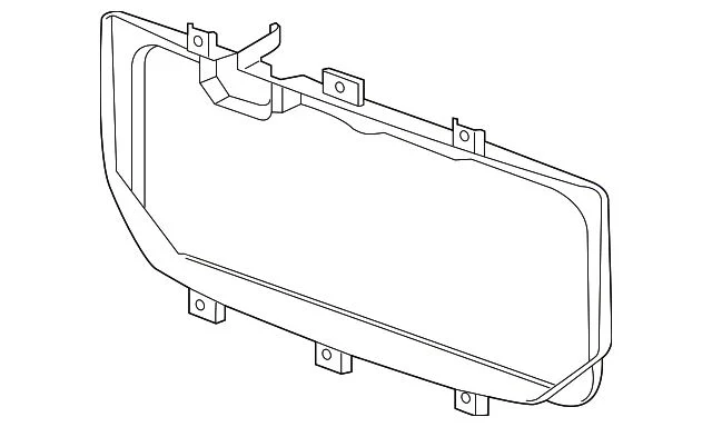 Grille Mounting Panel; With Towing Package (16-18 Sierra 1500)