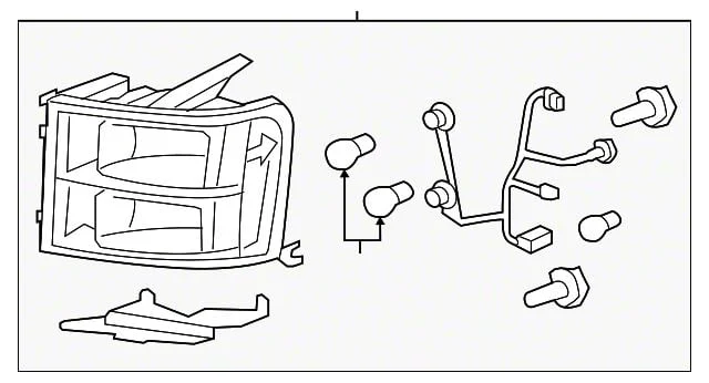 Headlight; Passenger Side (07-13 Sierra 1500)