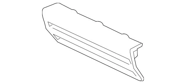 Front License Plate Mount Trim Cover; Anthracite (14-15 Sierra 1500)
