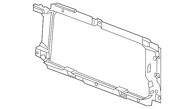 Panel Molding; Front; Radiator Seal (14-18 Sierra 1500)