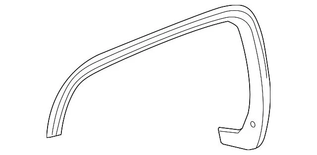 Wheel Arch Molding; Front Right (16-18 Sierra 1500)