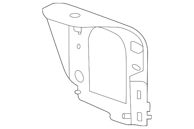 Bumper Bracket; Front Left (2020 Sierra 2500 HD)