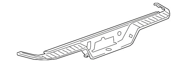Bumper Step Pad; Rear; Center (2020 Sierra 2500 HD)