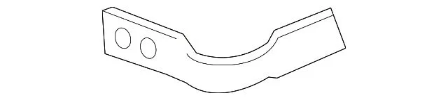 Bumper Support; Front Left; Impact Bar Brace; Bracket (11-14 Sierra 2500 HD)