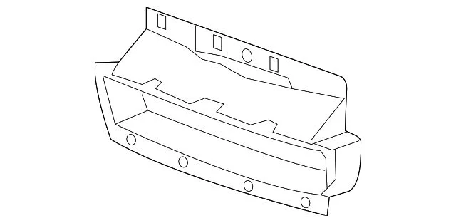 Bumper to Body Filler Panel; Front (15-19 Sierra 2500 HD)