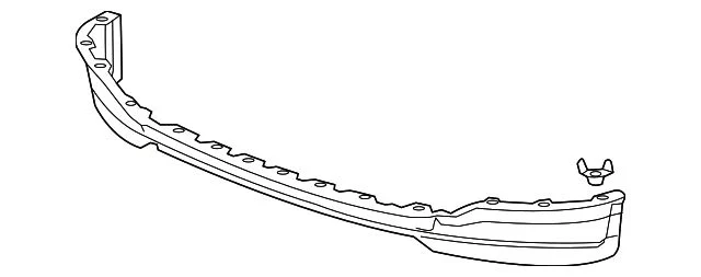 Bumper Valance / Grille Kit; Front; Dark Gray (15-19 Sierra 2500 HD)