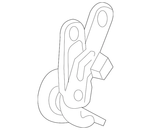 Hood Lift Support Assembly; Right; Spring Assist (15-16 Sierra 2500 HD)