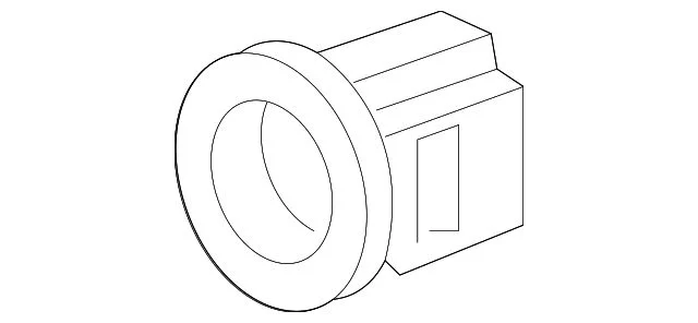 Parking Aid Sensor Bracket; Outer; Rear Left (2020 Sierra 2500 HD)
