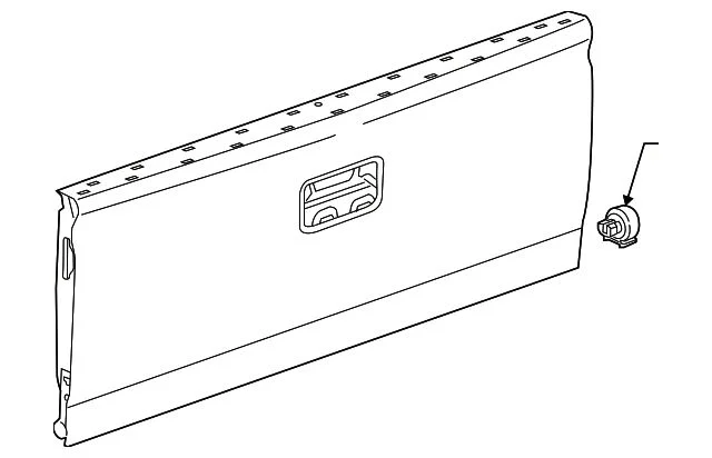 Tailgate Panel; USA Built; Shell; Without Camera (15-19 Sierra 2500 HD)