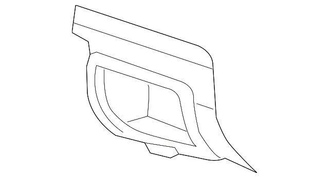 Tow Hook Cover; Front Right (15-19 Sierra 2500 HD)