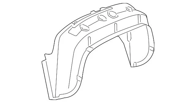 Wheel Housing; Rear Right (2013 Sierra 2500 HD)
