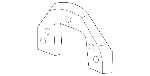 Bumper Bracket; Front Left (14-18 Silverado 1500)