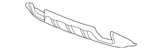 Bumper Cover Molding; Front; Skid Plate; Chrome (16-18 Silverado 1500)