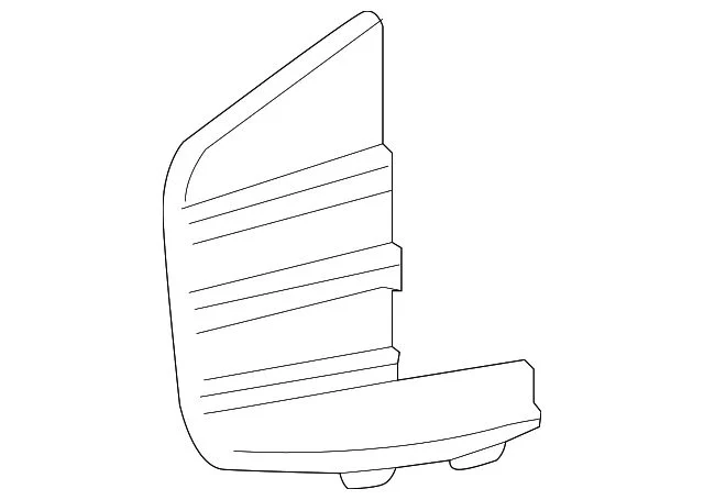 Bumper Cover Molding; Front Left; 2nd Design; From 09-28-18 (19-26 Silverado 1500)