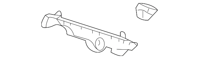 Bumper Cover Support; Front Left; Side Cover Guide (19-26 Silverado 1500)