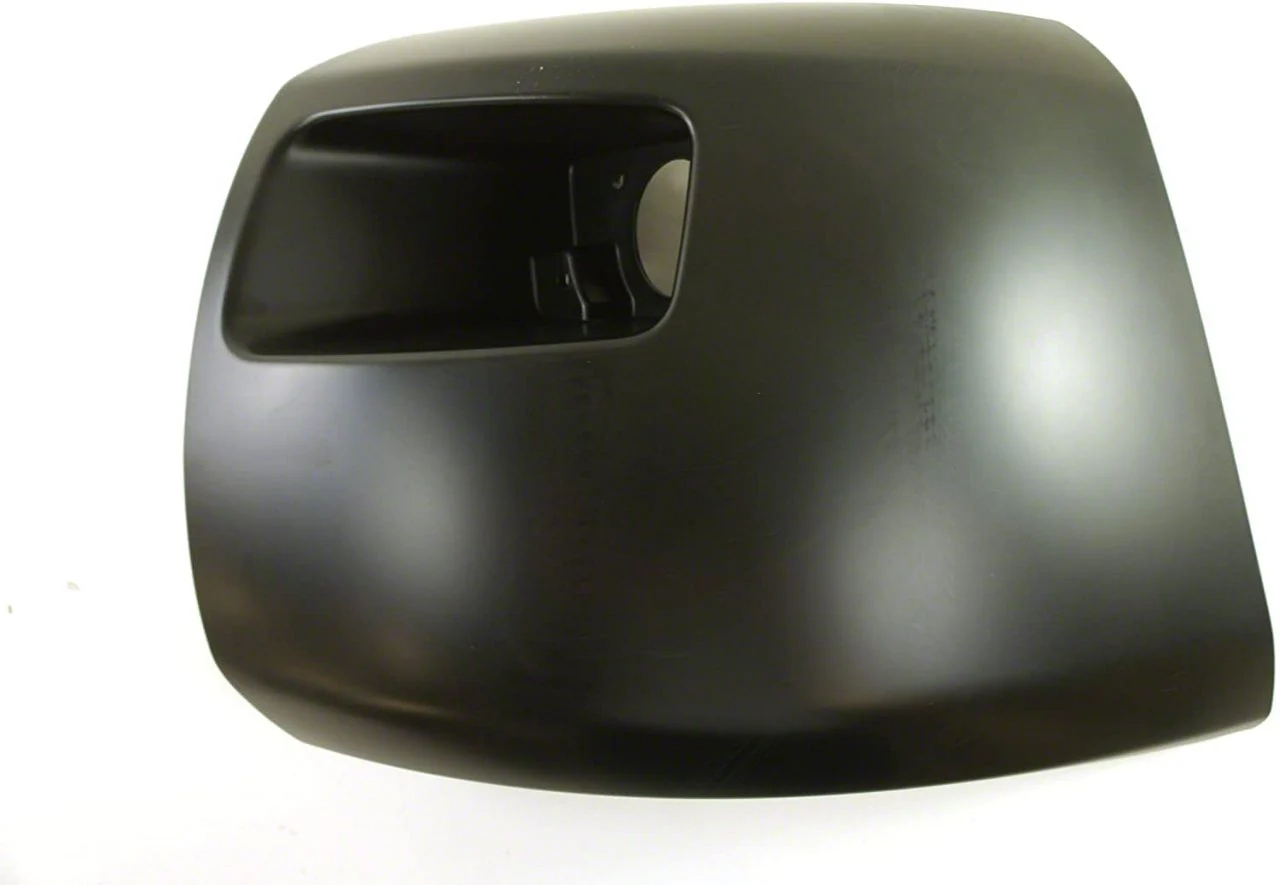 Front Bumper Impact Bar End Cap with Fog Light Opening; Passenger Side; Primed (07-13 Silverado 1500)