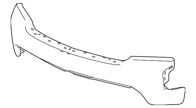 Front Bumper Face Bar; Not Pre-Drilled for Front Parking Sensors; Chrome (19-21 Silverado 1500; 2022 Silverado 1500 LTD)