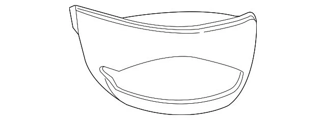 Bumper Insert; Rear Left; Without Step Pad (14-18 Silverado 1500)