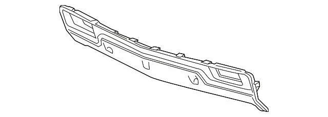 Bumper to Body Filler Panel; Front; Without Impact Bar Skid Plate; With Tow Hook (14-15 Silverado 1500)