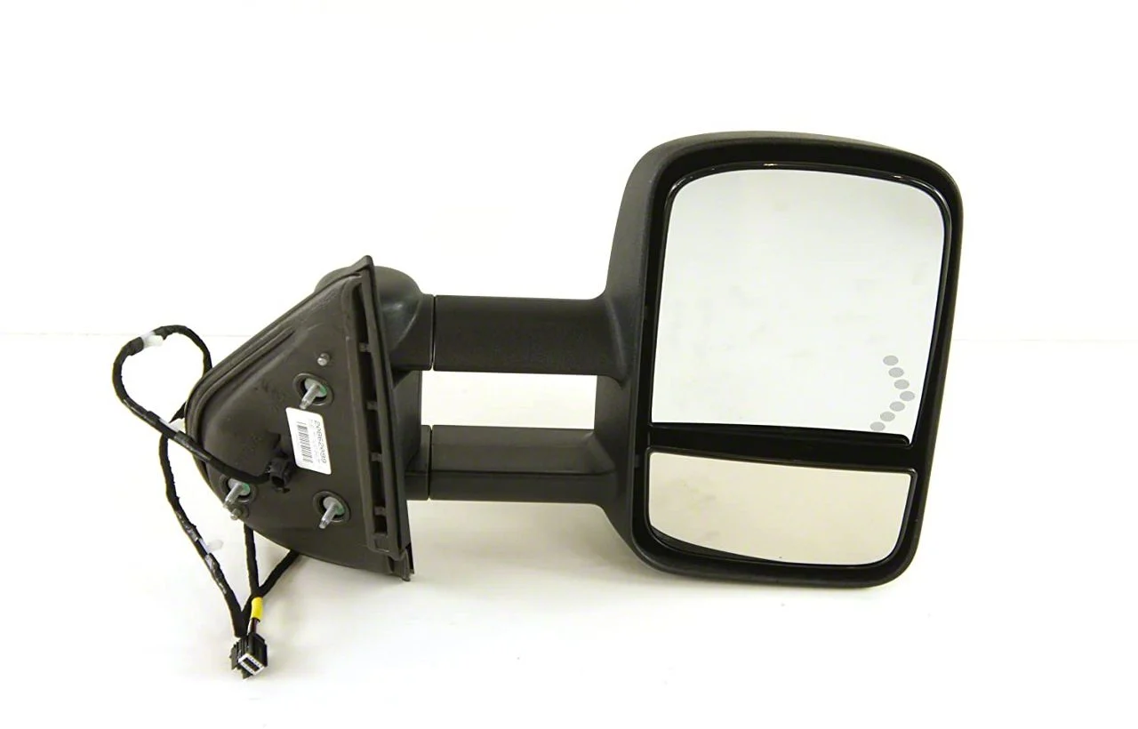 Door Mirror Set; Right; Power; Trailer Tow Type; Assembly (07-13 Silverado 1500)