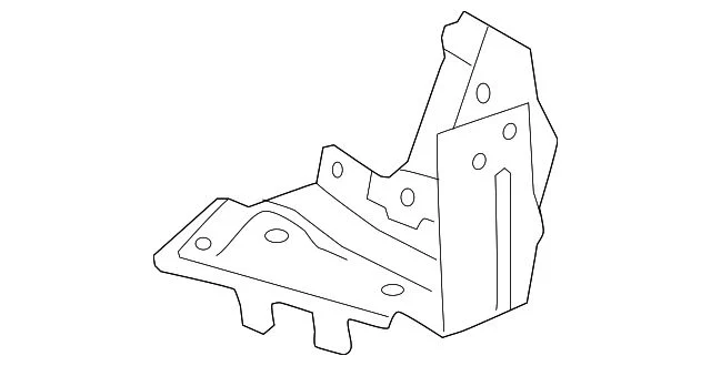 Fender Brace; Front Right; Wheel House Bracket (19-26 Silverado 1500)