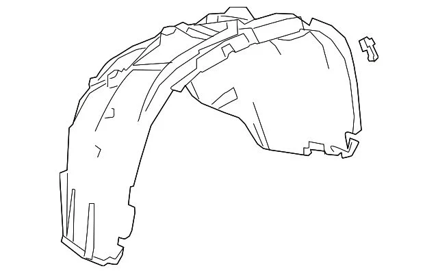 Fender Liner; Left (19-26 Silverado 1500)