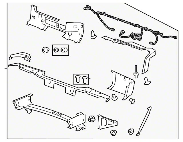 Bumper Assembly; Rear; Without Rear Object Sensor; Chrome (11-14 Silverado 2500 HD)