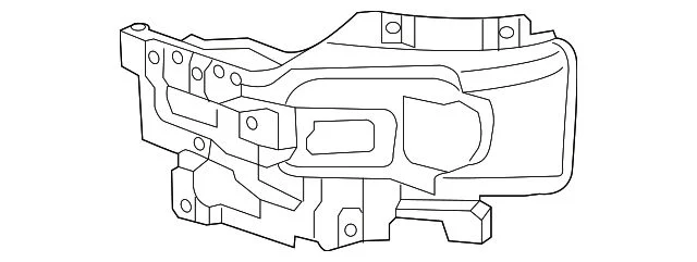 Bumper Bracket; Front Left (15-19 Silverado 2500 HD)