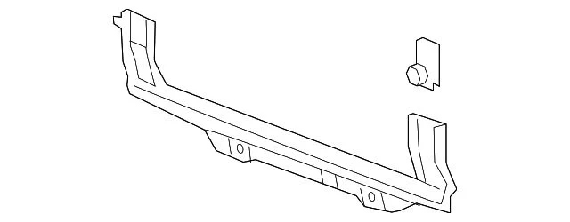 Bumper Bracket; Front; Face Bar; Center (2020 Silverado 2500 HD)
