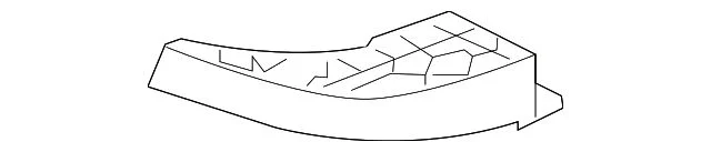 Bumper Cover Support; Rear Left; Outer (15-19 Silverado 2500 HD)