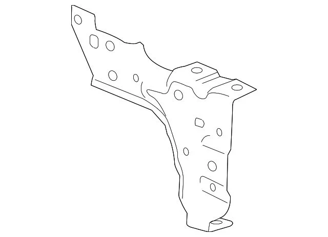 Bumper Cover Support; Rear Right (15-19 Silverado 2500 HD)