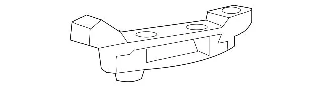 Bumper Support; Front Right; Side Mounting Guide; Bracket (15-19 Silverado 2500 HD)