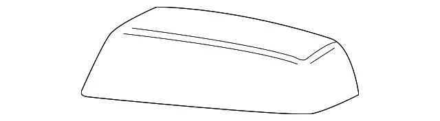 Mirror Cover; Passenger Side; Primed (15-19 Silverado 2500 HD)