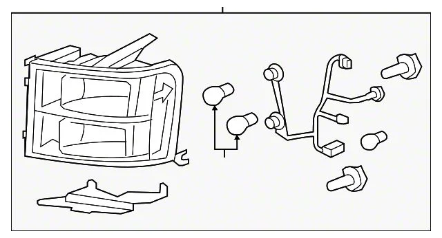Headlight; Driver Side (07-14 Silverado 2500 HD)