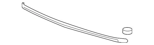Hood Molding; Front (12-14 Silverado 2500 HD)
